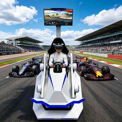 VR Indoor Racing Car Simulator بازی ماشین بازی مسابقه موتور سیکلت واقعیت مجازی واقعیت مجازی