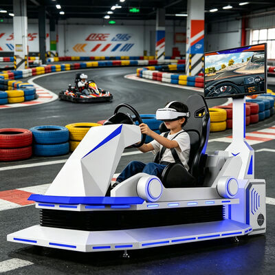 9D Metal VR Racing Simulator ماشین بازی کارتیینگ خودروهای داخلی با تجربه رانندگی VR برای فرودگاه و مراکز خرید