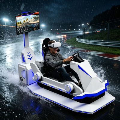 ماشین بازی مسابقه اتومبیل F1 سرعت 3 DOF 9D VR شبیه ساز مسابقه بازی شبیه ساز رانندگی داخلی تجهیزات واقعیت مجازی فلزی