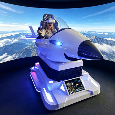 شبیه ساز بزرگ پرواز 3D پویا 9d VR Fighter خانه های داخلی PC پلاستیکی کپسول فضایی هواپیما تجهیزات بازی مراکز خرید