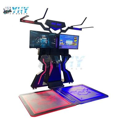 پلتفرم نبرد دو نفره واقعیت مجازی VR 360 با ساختار فلزی و فایبرگلاس برای استفاده در مرکز خرید سرپوشیده