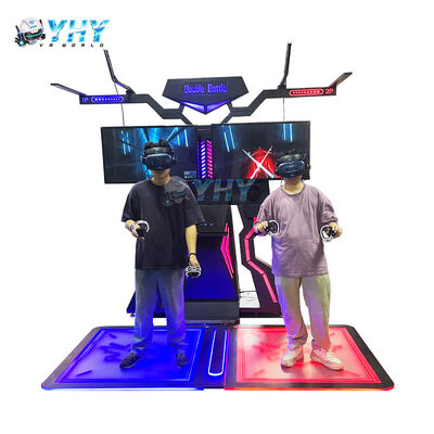 VR دو در مقابل حسگر حرکت کنسول بازی چند نفره آنلاین تیراندازی بزرگ رعد و برق میدان نبرد تاریک تجربه موزه تجهیزات