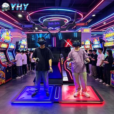 ماشین بازی تعاملی فضای داخلی بازی Vr Gun Shoot Simulator برای فروش ماشین بازی Arcade Vr Battle Machine with Htc Vr Glasses