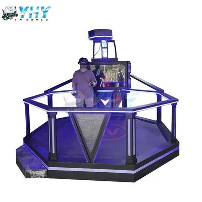 بازیگر تک نفره VR گروه های بازی های بازی ماشین 9D شکار تیراندازی رایگان راه رفتن VR شبیه ساز نبرد اسلحه تیراندازی VR Arena