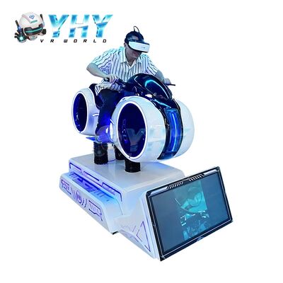 VR موتورسیکلت در فضای داخلی شبیه سازی واقعیت مجازی تعاملی امکانات سرگرمی برای مرکز خرید و پارک ماجراجویی