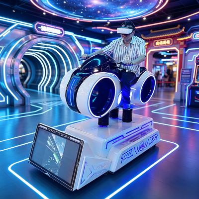 9D VR موتورسیکلت های پویا مسابقه شبیه ساز واقعیت مجازی موتورسیکلت رانندگی بازی آرکد ماشین برای مکان های سرگرمی