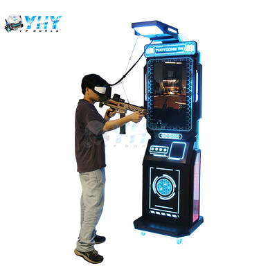 دستگاه بازی واقعیت مجازی تجاری 9D VR Gun Shoot Simulator ایستاده با کنترلر حرکتی برای پارک