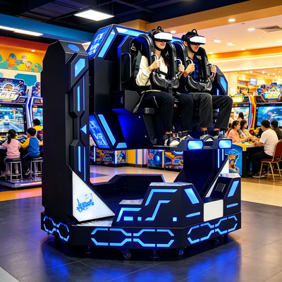 اختراع طراحی YHY 1080 درجه چرخش 9D VR Iron Warrior Roller Coaster ماشین بازی آرکد
