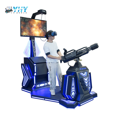 دستگاه بازی آرکید شبیه سازی واقعیت مجازی تیراندازی با مسلسل گاتلینگ YHY VR