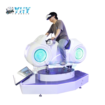 موتورسیکلت سفید شبیه ساز بازی آرکد ماشین 9D Vr موتورسیکلت