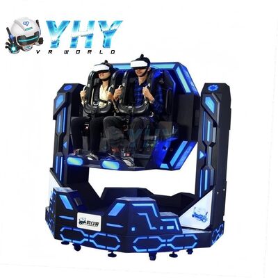 1080 درجه رولر کوستر 9d VR شبیه ساز چرخش سواری 2 صندلی ماشین بازی واقعیت مجازی پارک بازی داخلی