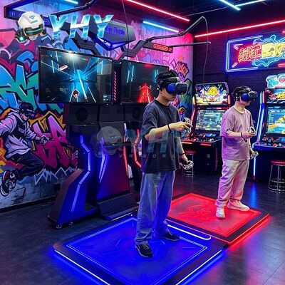 بازیگرهای دوگانه VR شبیه ساز نبرد Battle Arena VR ماشین بازی رقص