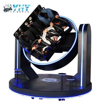 3 بازیکن 1080 درجه 9D VR شبیه ساز واقعیت مجازی ماشین بازی roller coaster
