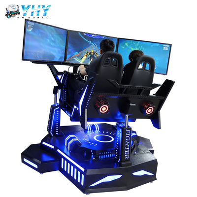 شبیه ساز مسابقه اتومبیل رانی سفارشی 3 DoF 3 Screen F1 با 2 صندلی 3.0 کیلووات