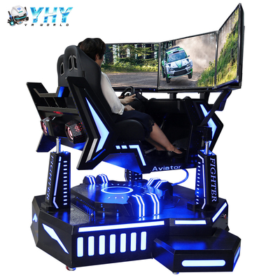 Indoor Amusement 3 Screen Racing Simulator 3 Dof Motion 4D Car Game Machine