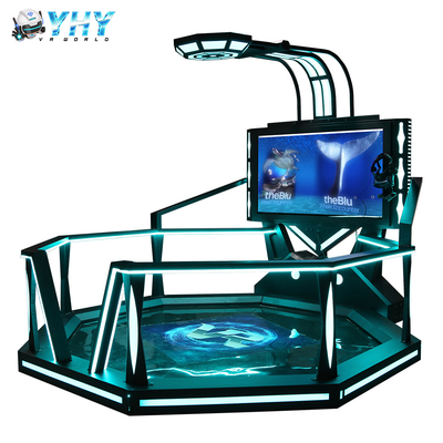65 اینچ بازی صفحه نمایش VR Simulator پلت فرم واکر واقعیت مجازی 9 بعدی عرض 3.0 متر